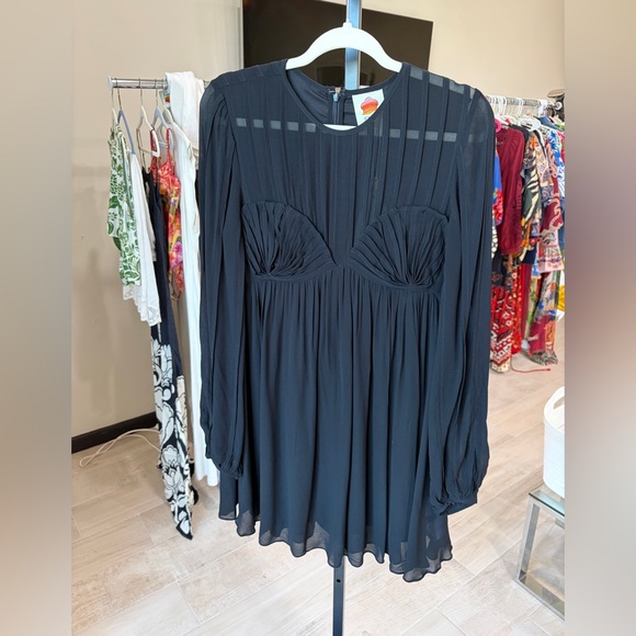 Farm Rio: Black Shell Mini Dress - Picture 9 of 9